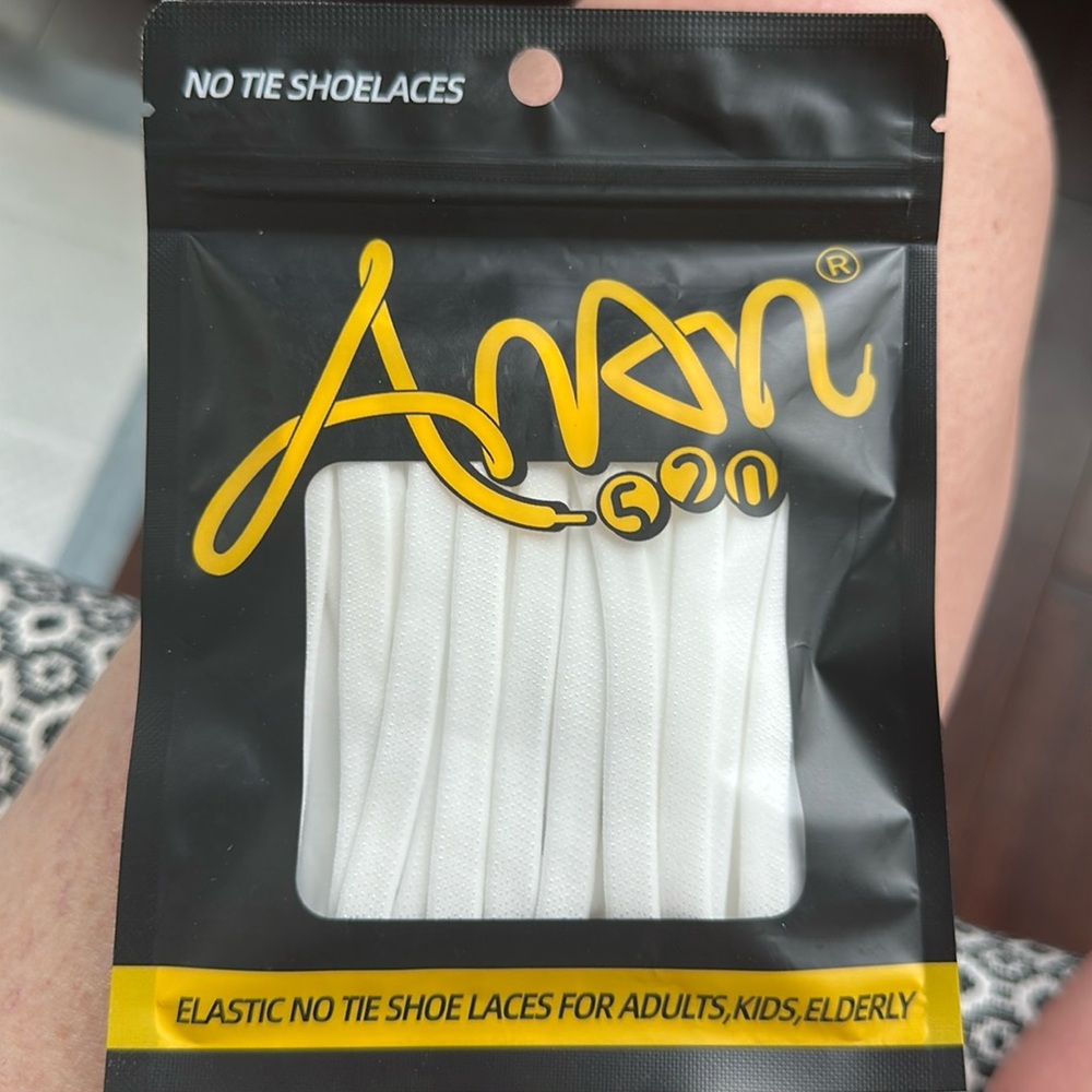 Aman White 520 No Tie Shoelaces